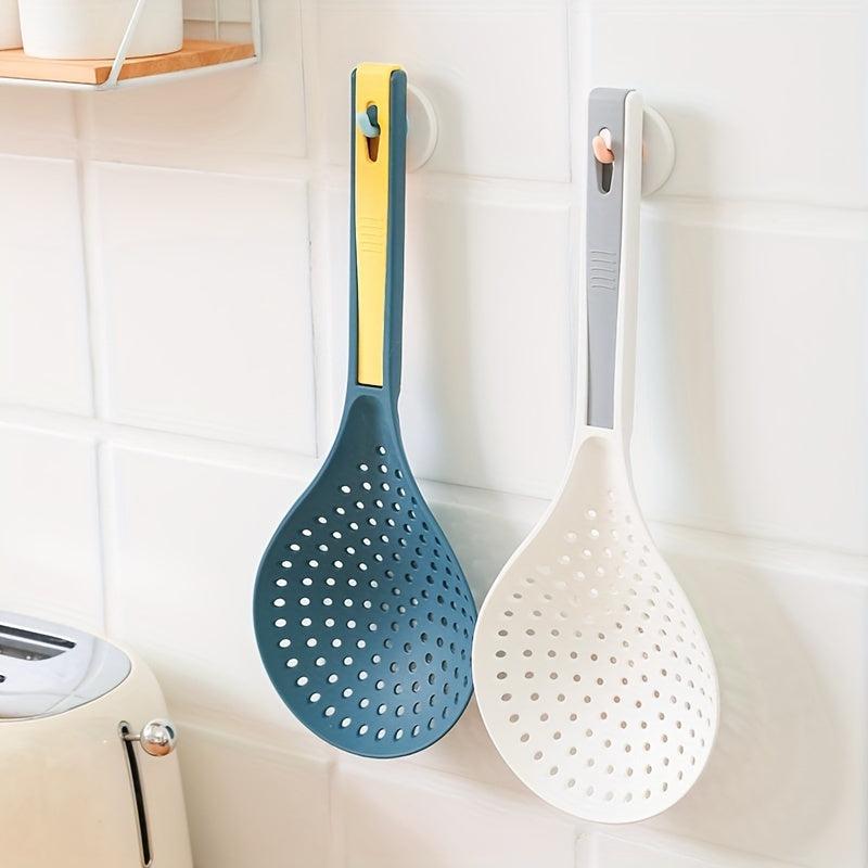 2-in-1 Plastic Colander Spoon for Noodles High Temp Resistant
