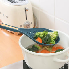 2-in-1 Plastic Colander Spoon for Noodles High Temp Resistant