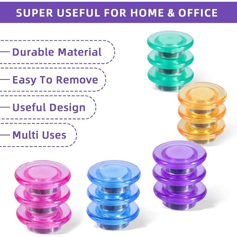 20pcs Round Refrigerator Magnets Whiteboard Sticker Decorative Office Kitchen