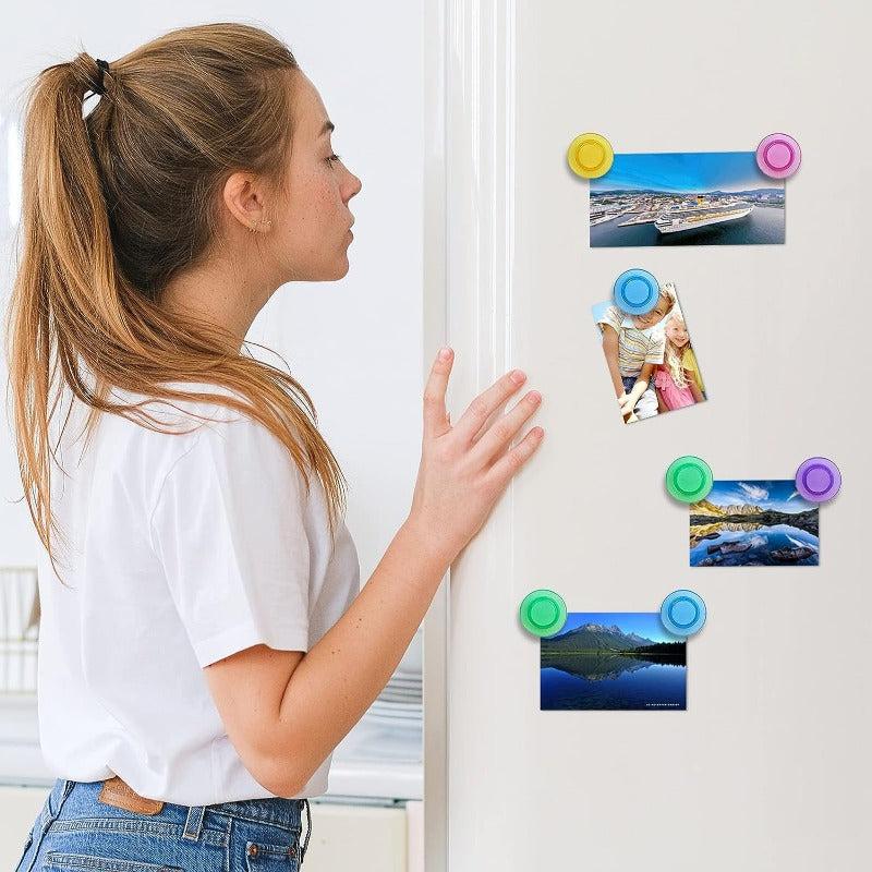 20pcs Round Refrigerator Magnets Whiteboard Sticker Decorative Office Kitchen
