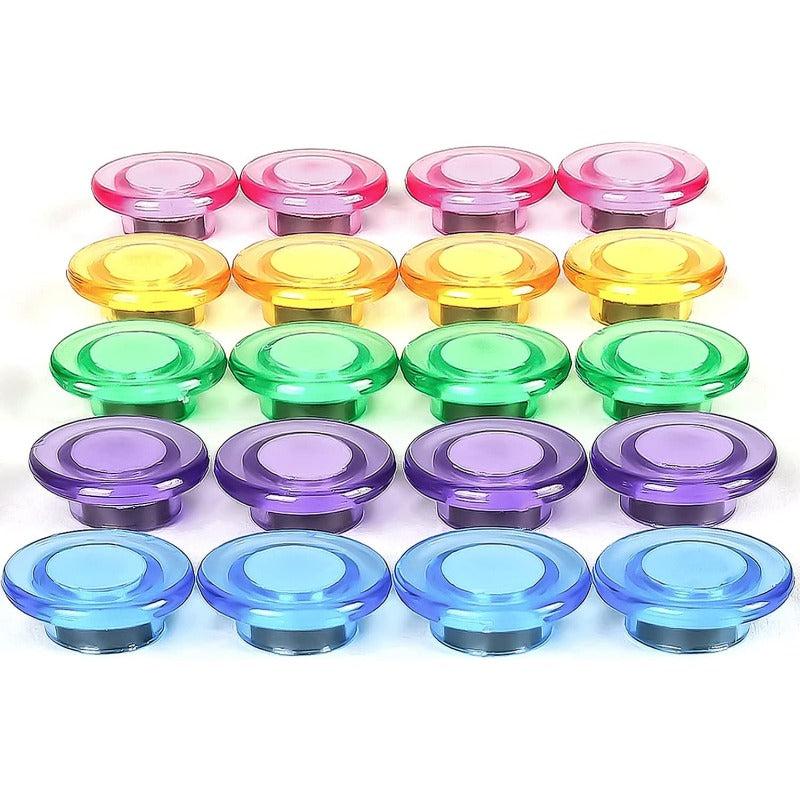 20pcs Round Refrigerator Magnets Whiteboard Sticker Decorative Office Kitchen