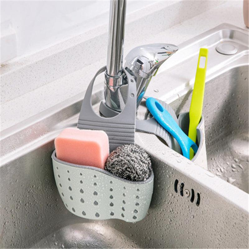 Sink Sponge Storage Double Layer Faucet Rack Holder