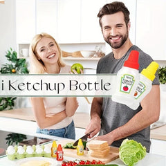 4pcs Portable Mini Sauce Bottles for Office Lunchbox