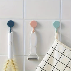 20pcs Adhesive Hooks Bathroom Kitchen Hat Wall Bag Hook