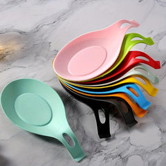 Flexible Silicone Spoon Rest for Kitchen Utensils Non-Slip Countertop Holder