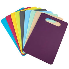 4pcs Flexible Plastic Cutting Mat Set Kitchen Double sided Cutting Board