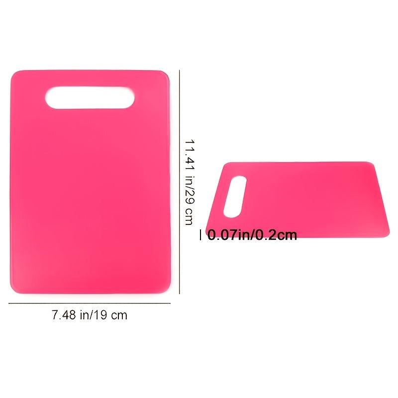 4pcs Flexible Plastic Cutting Mat Set Kitchen Double sided Cutting Board