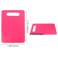 4pcs Flexible Plastic Cutting Mat Set Kitchen Double sided Cutting Board