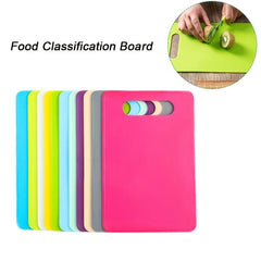 4pcs Flexible Plastic Cutting Mat Set Kitchen Double sided Cutting Board