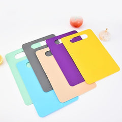 4pcs Flexible Plastic Cutting Mat Set Kitchen Double sided Cutting Board
