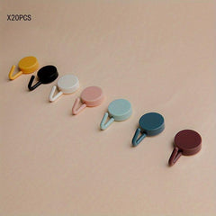 Creative Adhesive Hooks for Bathroom Kitchen and More - Set of 20