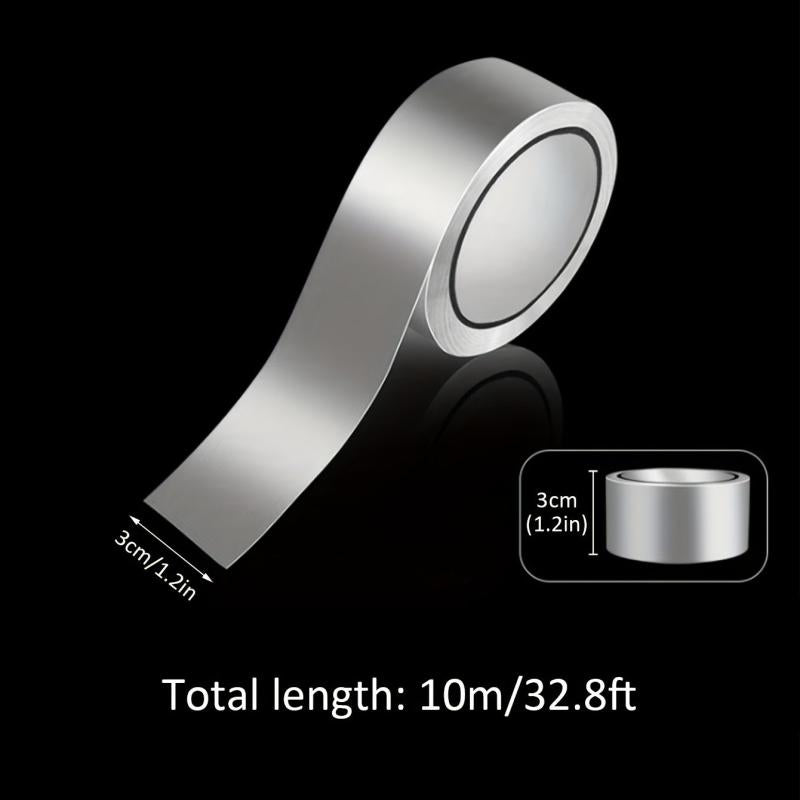 10M Kitchen Aluminum Foil Tape High Temp Resistant Seam Sticker