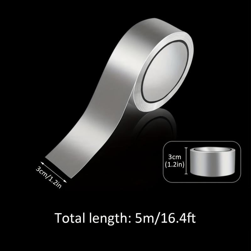 10M Kitchen Aluminum Foil Tape High Temp Resistant Seam Sticker