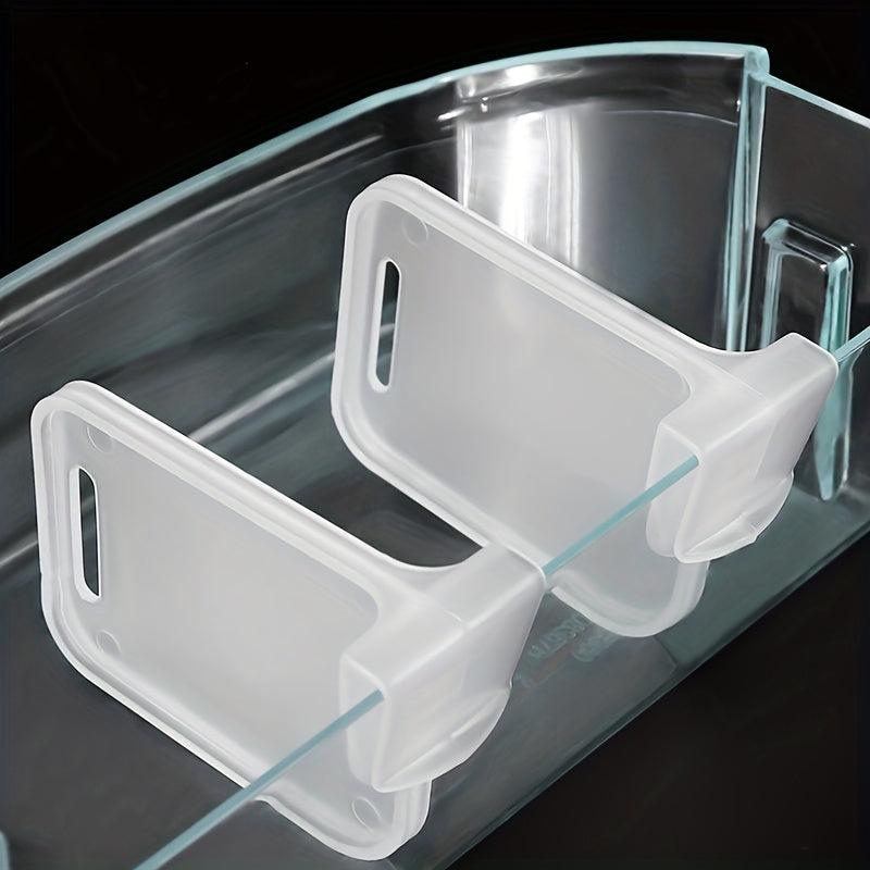 12pcs Fridge Shelf Dividers Clip Adjustable Pantry Separators Storage Box