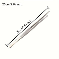 2pcs Stainless Steel Food Tongs, Anti-scalding Salad BBQ Steak Clip