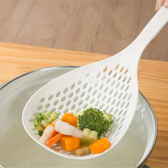 2pcs Colander Spoon Strainer Plastic Large Noodle Spoon Kitchen Pasta Skim