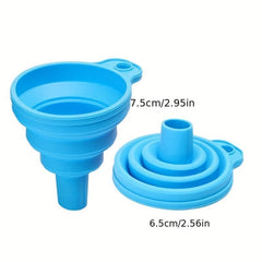 2pcs Collapsible Funnel for Water Liquid Kitchen Gadgets