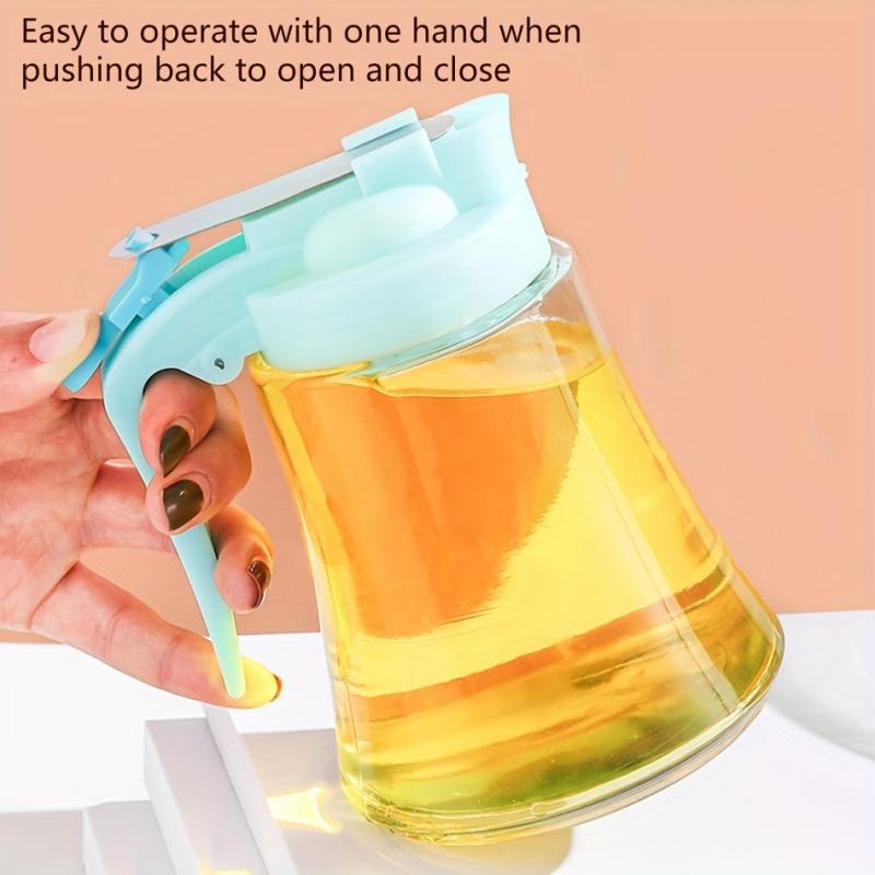 Glass Pot Pouring Pot With Handle Olive Bottle Heat Resistant Dispenser