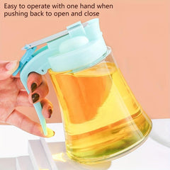 Glass Pot Pouring Pot With Handle Olive Bottle Heat Resistant Dispenser
