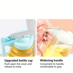 Glass Pot Pouring Pot With Handle Olive Bottle Heat Resistant Dispenser