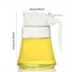 Glass Pot Pouring Pot With Handle Olive Bottle Heat Resistant Dispenser