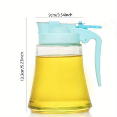 Glass Pot Pouring Pot With Handle Olive Bottle Heat Resistant Dispenser