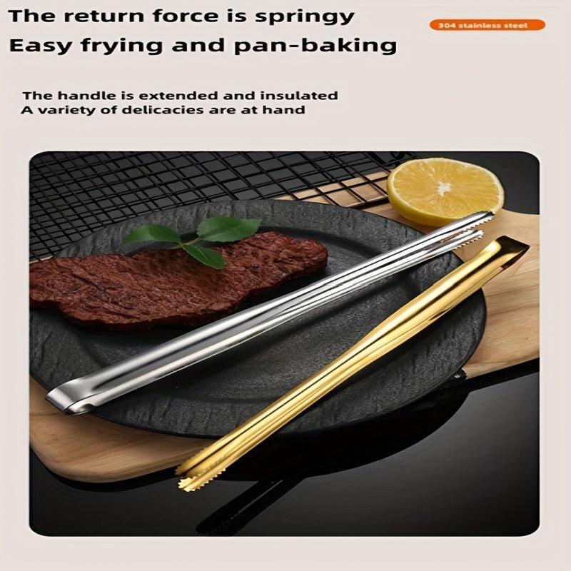 Stainless Steel Food Tongs Anti-Scalding BBQ Clip