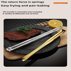 Stainless Steel Food Tongs Anti-Scalding BBQ Clip