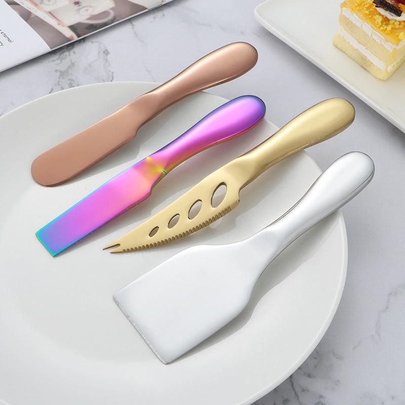 7pcs Stainless Steel Cheese Set for Cake Forks Mini Kitchen Baking Supplies