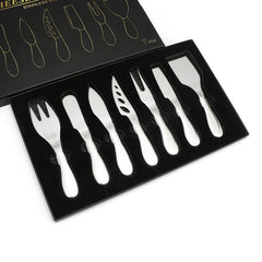 7pcs Stainless Steel Cheese Set for Cake Forks Mini Kitchen Baking Supplies