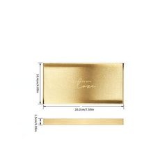 Golden Stainless Steel Tray Multifunctional Jewelry Decorative Serving Tray