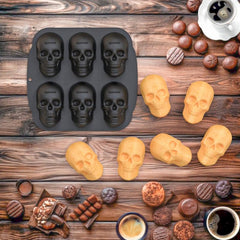 Skull Ice Cube Tray Halloween Mold Chocolate Mold Whiskey Ice Cube Tray