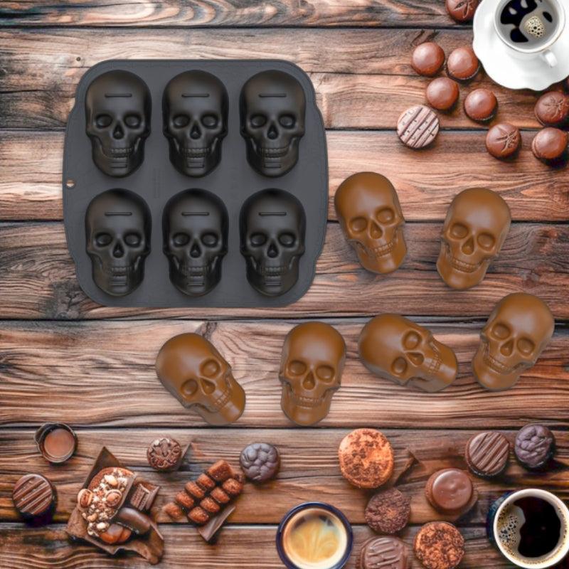 Skull Ice Cube Tray Halloween Mold Chocolate Mold Whiskey Ice Cube Tray