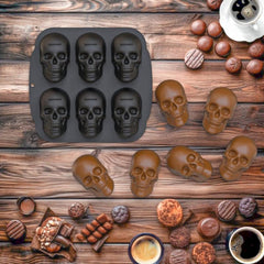 Skull Ice Cube Tray Halloween Mold Chocolate Mold Whiskey Ice Cube Tray