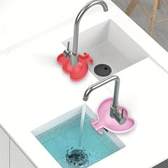 Kitchen Silicone Faucet Mat Sink Splash Drainer Bathroom Countertop Protector