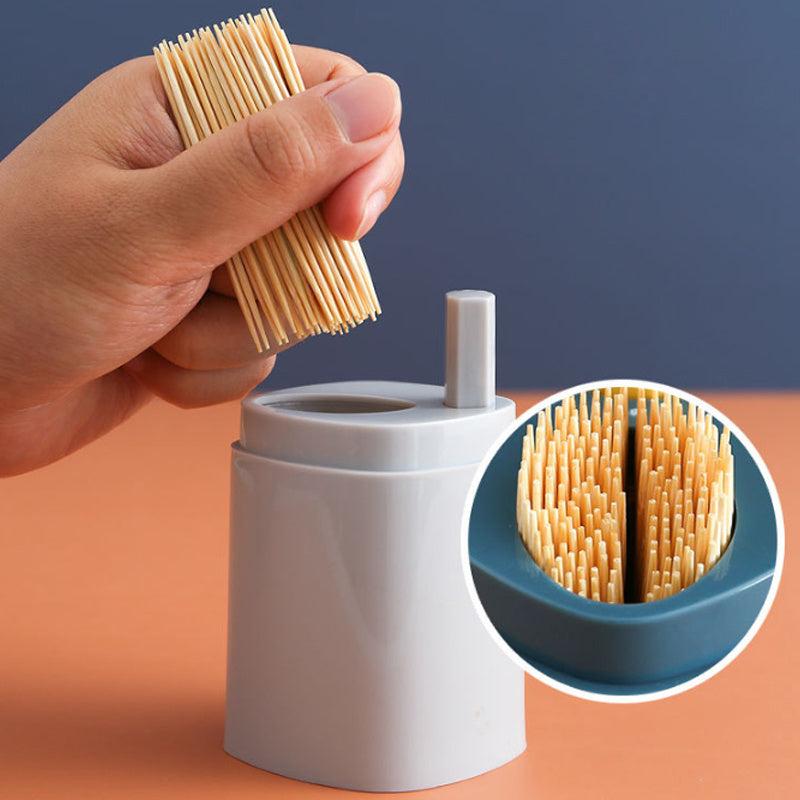 Plastic Toothpick Box Pop-up Storage Bottle Dental Floss Container