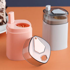 Plastic Toothpick Box Pop-up Storage Bottle Dental Floss Container