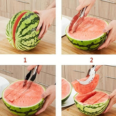 Watermelon Slicer Stainless Steel Reusable Fruit Divider