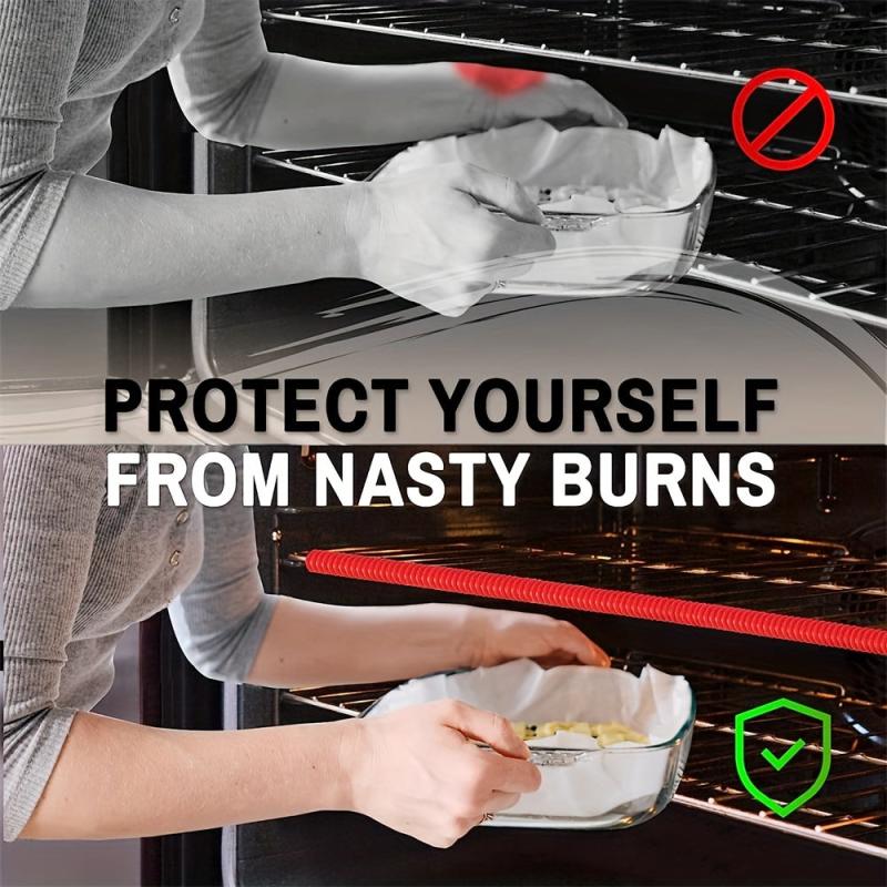 2pcs Heat Resistant Silicone Oven Rack Shields
