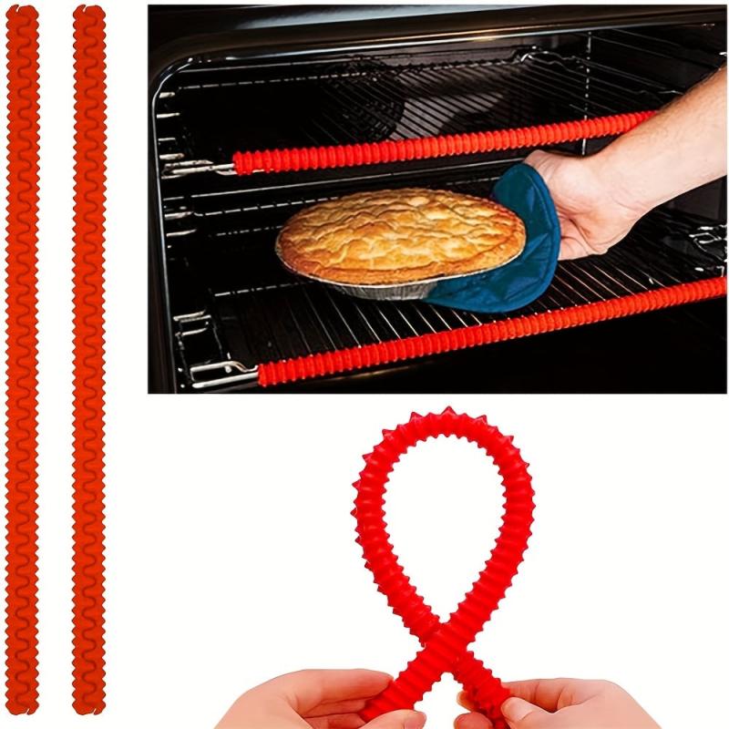 2pcs Heat Resistant Silicone Oven Rack Shields