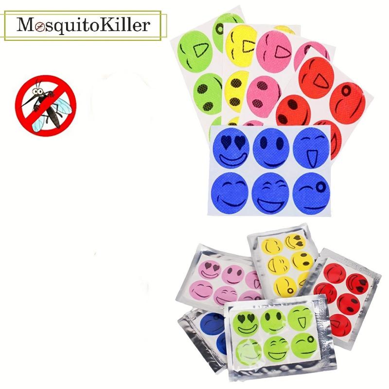 Happy Face Anti-Mosquito Patch - 60pcs