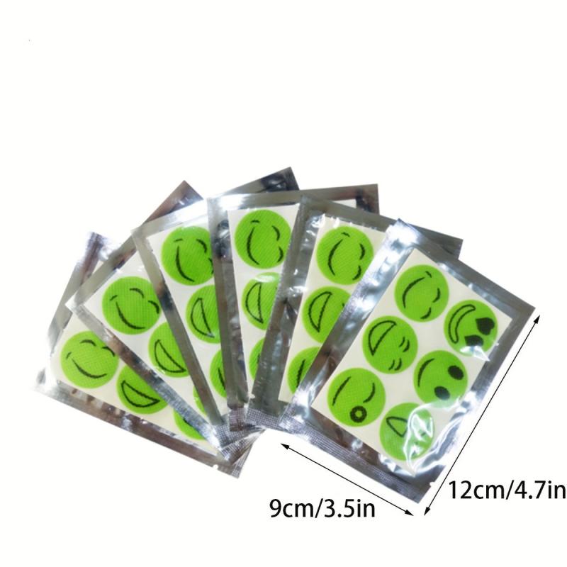 Happy Face Anti-Mosquito Patch - 60pcs