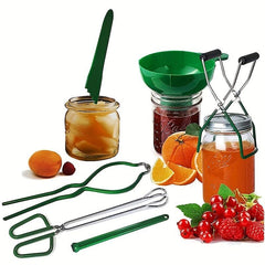 6pcs Stainless Steel Canning Set for Beginners w/ Wide Mouth Funnel