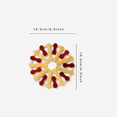 Bamboo Insulation Mat for Dining Table - Keeps Food Warm
