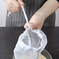 Nut Milk Bag Nylon Filter Almond Soy Cold Brew Coffee Fine Mesh Cheesecloth