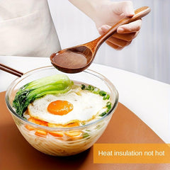 Natural Wooden Spoon for Ramen Noodles and Soup