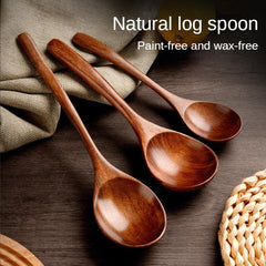 Natural Wooden Spoon for Ramen Noodles and Soup