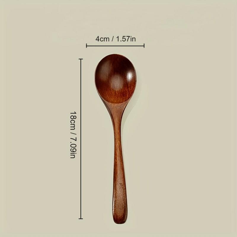 Natural Wooden Spoon for Ramen Noodles and Soup