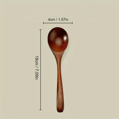 Natural Wooden Spoon for Ramen Noodles and Soup