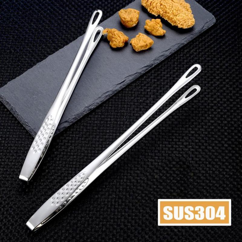 Stainless Steel Food Tongs Non Slip Barbecue Tongs